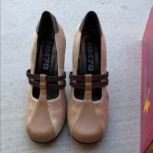 Chic Tan and Brown Women's Heels